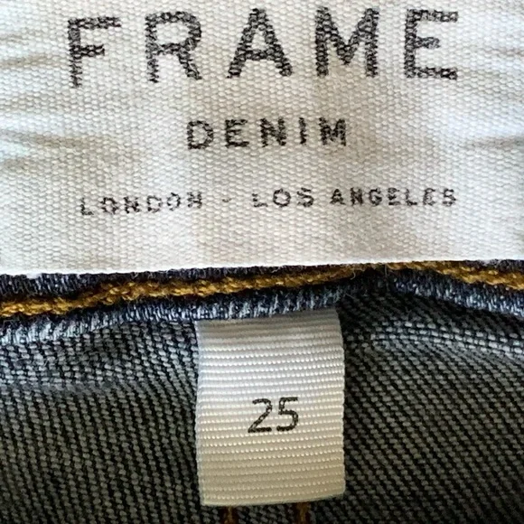 FRAME Le High Skinny Stretch Pelton Jeans Sz 25 - Picture 6 of 10